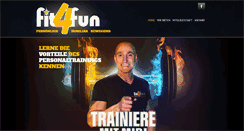 Desktop Screenshot of fit4fun-sportsclub.de